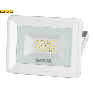 Светодиодный прожектор WOLTA WFL-20W/06W 20Вт 5700К IP65 Белый арт WFL-20W/06W WFL-20W/06W - фото 12714