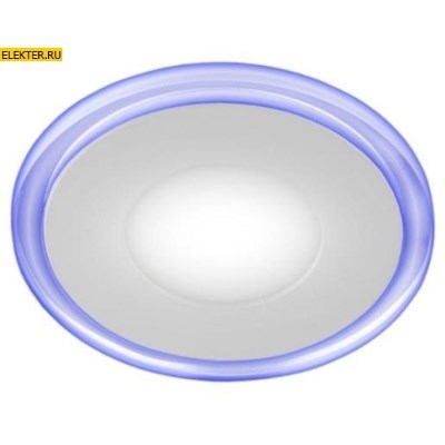 LED 3-6 BL ЭРА Светильник светодиодный круглый c cиней подсветкой 6Вт 220V 4000K арт Б0017492 Б0017492 - фото 14578