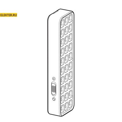 DBA-102-0-20 ЭРА Светильник светодиодный аварийный непостоянный 30LED 5ч IP20 "ВЫХОД" (40/1920) арт Б0044395 Б0044395 - фото 16658