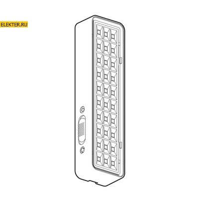 DBA-101-0-20 ЭРА Светильник светодиодный аварийный непостоянный 30LED 5ч IP20 арт Б0044394 Б0044394 - фото 16667