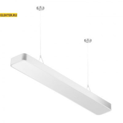 SPO-111-W-40K-060 ЭРА Светильник светодиодный подвесной белый Geometria Block 60Вт 4000К 7200Лм IP40 1200x300x60 арт Б0050538 Б0050538 - фото 17571