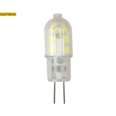 Лампа светодиодная LED-JC-standard 1.5Вт 12В G4 3000К 135Лм ASD арт 4690612003757 4690612003757 - фото 18535