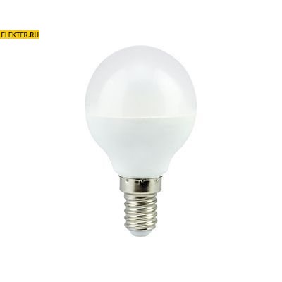 Лампа светодиодная Ecola globe LED Premium 7,0W G45 220V E14 2700K "Шар" (композит) 77x45mm арт K4QW70ELC K4QW70ELC - фото 18689