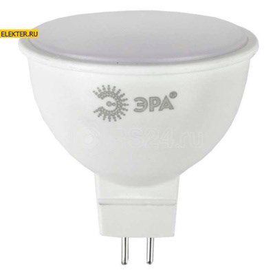 Светодиодная лампочка GU5,3 8Вт 4000К "Софит" дневного света ЭРА Б0020547 LED smd MR16-8w-840-GU5.3 Б0020547 - фото 19919