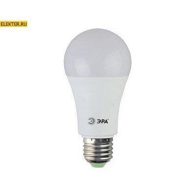 Светодиодная лампочка E27 15Вт 4000К "Груша" дневного света ЭРА LED A60-15W-840-E27 арт Б0033183 Б0033183 - фото 19921