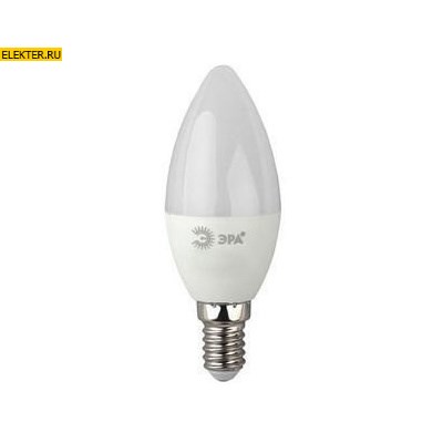 Светодиодная лампочка Е14 7Вт 4000К "Свеча" дневного света ЭРА LED B35-7w-840-E14 арт Б0020539 Б0020539 - фото 19922