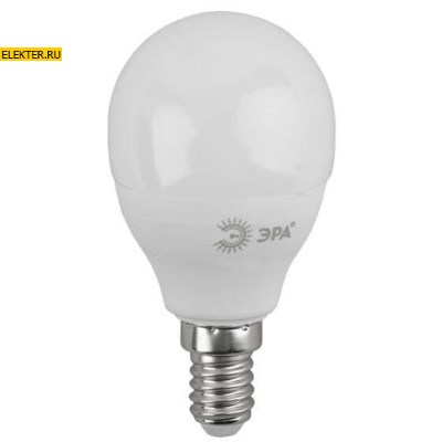 Светодиодная лампочка Е14 11Вт 2700К "Шар" ЭРА LED P45-11w-827-E14 теплый свет арт Б0032986 Б0032986 - фото 19961