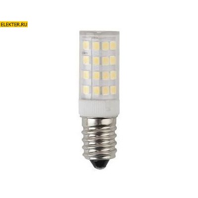 Светодиодная лампочка E14 5Вт 2700К "Капсульная" ЭРА LED T25-5W-CORN-827-E14 теплый свет арт Б0033030 Б0033030 - фото 20132