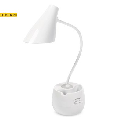 Светодиодный настольный светильник, 5 Вт, белый  (LED), Smartbuy арт SBL-DL-5-alu-w SBL-DL-5-alu-w - фото 22675