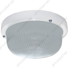 Ecola Light GX53 LED ДПП 03-7-101 светильник Круг накладной 1*GX53 матовый поликарбонат IP65 белый 185х185х85 - фото 30070