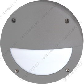 Ecola GX53 LED B4140S светильник накладной IP65 матовый Круг с ресничкой алюмин. 1*GX53 Серый 145x145x65 - фото 30085