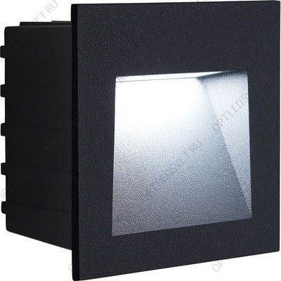 Светильник светодиодный ДВУ-3w 4000К IP65 квадрат черный (LN013) - фото 30588