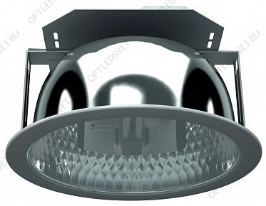 Светильник люминесцентный DLS 2x26 HF встраиваемый down light ЭПРА - фото 32612