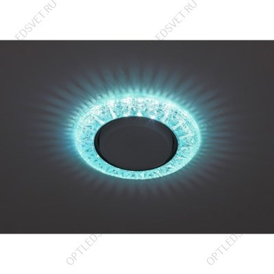DK LD22 BL/WH Точечные светильники ЭРА декор cо светодиодной подсветкой Gx53, голубой (Б0029624) - фото 34936