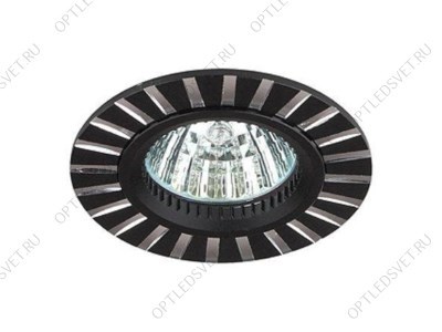 KL30 AL/BK Точечные светильники ЭРА алюминиевый MR16,12V/220V, 50W черный/серебро - фото 35016