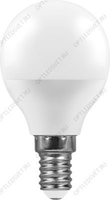 Лампа светодиодная LED 7вт Е14 белый шар (LB-95) - фото 36098