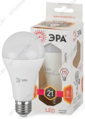 Лампа светодиодная LEDA65-21W-827-E27(диод,груша,21Вт,тепл,E27) - фото 36458