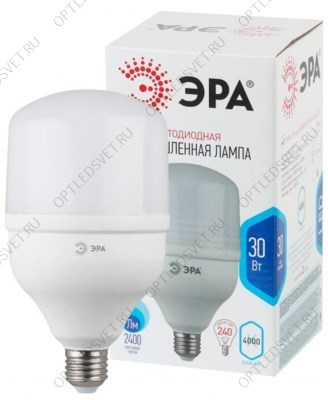 Лампа светодиодная LED 30Вт E27 4000K Т100 колокол 2400Лм нейтр (Б0027003) - фото 36463