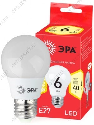 Лампа светодиодная LED A55-6W-827-E27(диод,груша,6Вт,тепл,E27) - фото 36468