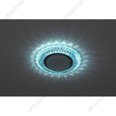 DK LD23 BL1/WH Точечные светильники ЭРА декор cо светодиодной подсветкой Gx53, голубой (Б0029628) - фото 37186