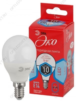 Лампа светодиодная LED P45-10W-840-E14,шар,10Вт,нейтр,E14 (Б0032969) - фото 37530