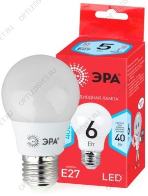 Лампа светодиодная LED A55-6W-840-E27,груша,6Вт,нейтр,E27 - фото 37531