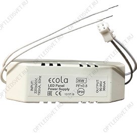 Ecola LED panel Power Supply 36W 220V драйвер для встраив. панели с драйвером внутри PF=0,8 - фото 41404