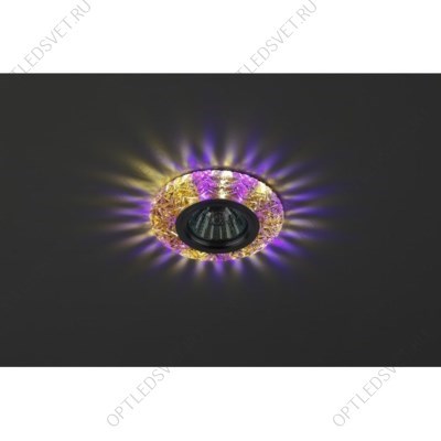 Светильник точечный DK LD4 TEA/WH+PU декор cо светодиодной подсветкой (белый+фиолетовый), чай (Б0019208) - фото 42138
