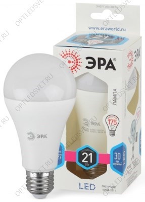 Лампа светодиодная LEDA65-21W-840-E27(диод,груша,21Вт,нейтр,E27) - фото 42851