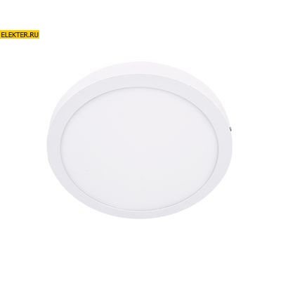 Ecola LED downlight Накладной круглый даунлайт с драйвером 24W 220V 4200K 300x32 арт DRSV24ELC DRSV24ELC - фото 4610