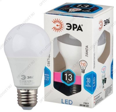 Лампа светодиодная LED A60-13W-840-E27(диод,груша,13Вт,нейтр,E27) - фото 47792