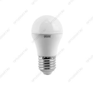 Лампа светодиодная LED 6вт 230в Е27 белый мат.шар Gauss - фото 47834