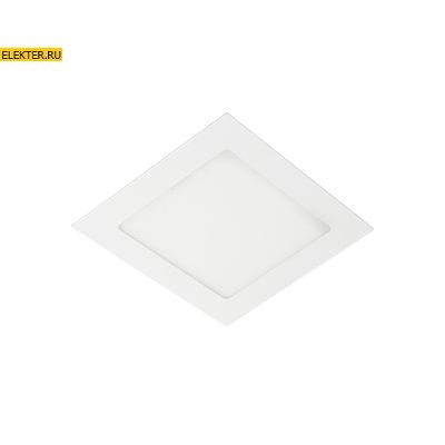 Ecola LED downlight Встраиваемый квадратный даунлайт с драйвером 6W 220V 6500K 120x120x20 арт DSRD60ELC DSRD60ELC - фото 4853