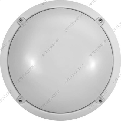 Светильник светодиодный ДБП-18w 4000К 1600Лм IP65 круглый пластиковый белый (61951 OBL-R3) - фото 49074