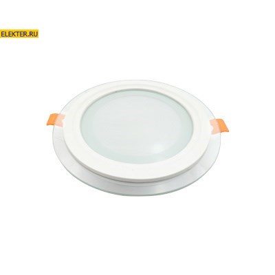 Ecola LED downlight Встраиваемый круглый даунлайт со стеклом и подсветкой с драйвером 6W 220V 2700K 100x35 арт DGRW60ELC DGRW60ELC - фото 4973