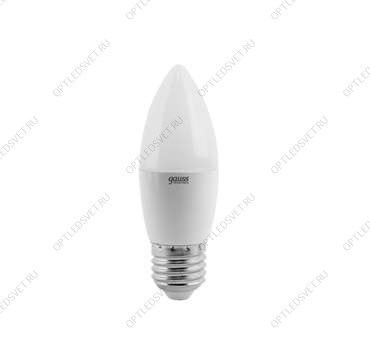 Лампа светодиодная LED 6вт 230в Е27 белый мат.свеча Gauss - фото 49762
