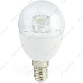 Ecola globe   LED Premium  7,0W G45 220V  E14 2700K прозрачный шар с линзой (композит) 80x45 - фото 51511
