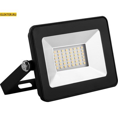 Прожектор светодиодный 2835SMD, 10W 6400K AC220V/50Hz IP65, черный в компактном корпусе, SFL90-10 арт 55067 55067 - фото 5152