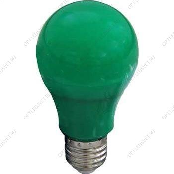 Ecola classic   LED color 12,0W A60 220V E27 Green Зеленая 360° (композит) 110x60 - фото 51600