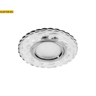 Светильник встраиваемый с белой LED подсветкой Feron CD935 потолочный MR16 G5.3 прозрачный арт 29468 29468 - фото 5684