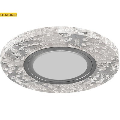 Светильник встраиваемый с зеленой LED подсветкой Feron CD904 потолочный MR16 G5.3 прозрачный арт 32543 32543 - фото 6534