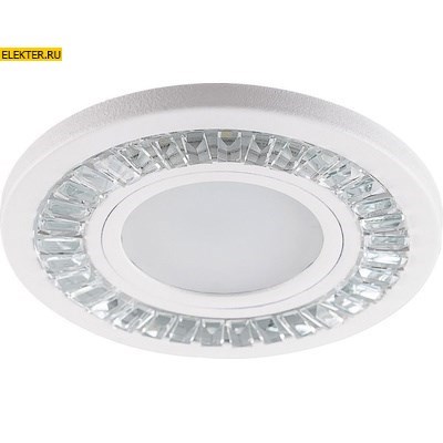 Светильник встраиваемый с LED подсветкой Feron CD958 потолочный MR16 G5.3 прозрачный, белый арт 32656 32656 - фото 6602