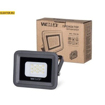 Прожектор LED WOLTA WFL-10W/06 5500K 10 Вт SMD IP65 850 Лм арт WFL-10W/06 WFL-10W/06 - фото 9884