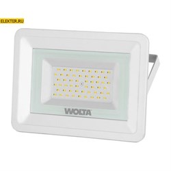 Светодиодный прожектор WOLTA WFL-50W/06W 50Вт 5700К IP65 Белый арт WFL-50W/06W WFL-50W/06W