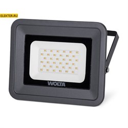 Светодиодный прожектор WOLTA WFLY-30W/06 30Вт 3000К IP65 арт WFLY-30W/06 WFLY-30W/06