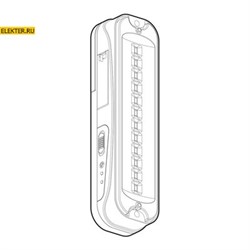 DPA-101-1-20 ЭРА Светильник светодиодный аварийный непостоянный 12LED 6ч IP20 NiCD арт Б0044401 Б0044401