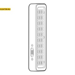 DBA-105-0-20 ЭРА Светильник светодиодный аварийный постоянный 30LED 5ч IP20 арт Б0044398 Б0044398