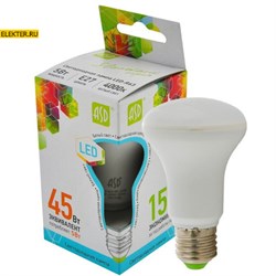 Лампа светодиодная LED-R63-standard 5Вт 160-260В Е27 4000К 450Лм рефлекторная "Гриб" ASD арт 4690612001555 4690612001555