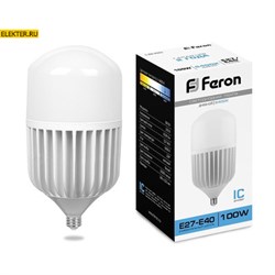 Лампа светодиодная Feron LB-65 E27-E40 100W 6400K арт 25827 25827