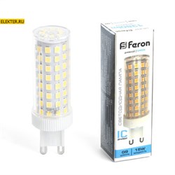 Лампа светодиодная Feron LB-437 G9 15W 6400K арт 38214 38214